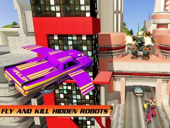 Изображение игры: Flying Car War Hero Robot
