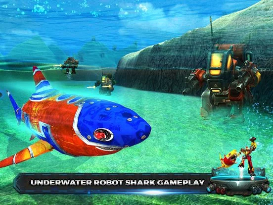 Изображение игры: Shark Robot Transform war Hero