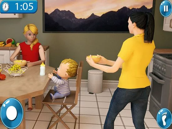 Изображение игры: Newborn Twin Baby Mother Games