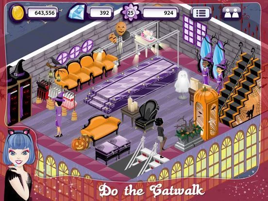Изображение игры: Fashion Design World Halloween