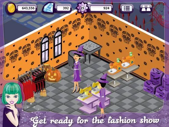 Изображение игры: Fashion Design World Halloween
