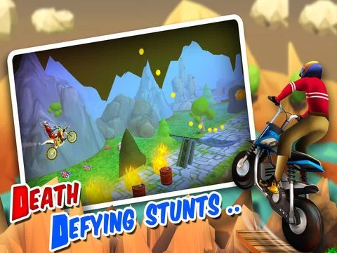 Изображение игры: Action Bike Stunt Rider Racing - Real Test Driving Game