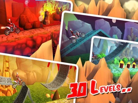 Изображение игры: Action Bike Stunt Rider Racing - Real Test Driving Game