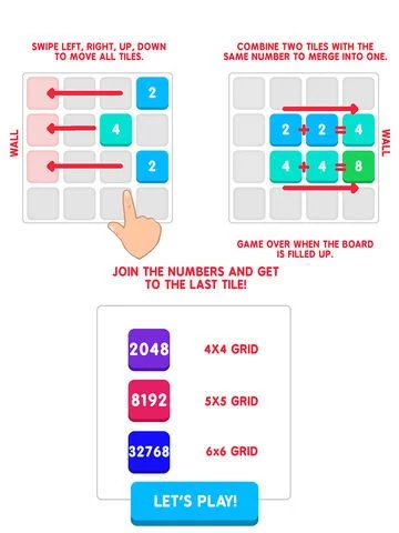 Изображение игры: 2048 Color Classic