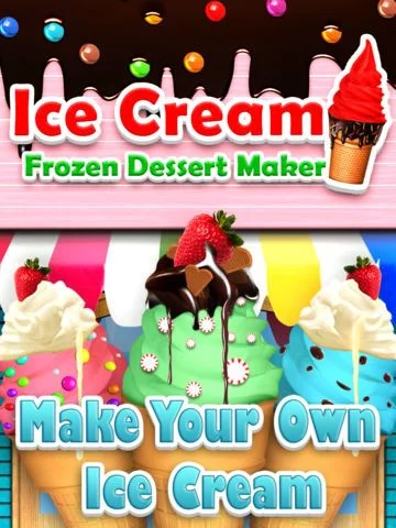 Изображение игры: `Awesome Ice Cream Maker - Frozen Food Dessert Free