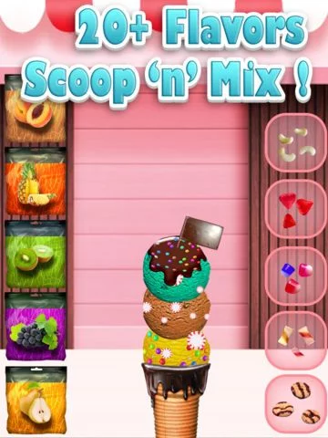 Изображение игры: `Awesome Ice Cream Maker - Frozen Food Dessert Free