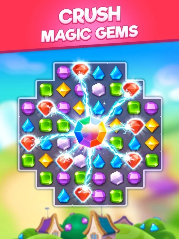 Изображение игры: Bling Crush-Gem Match 3 Puzzle