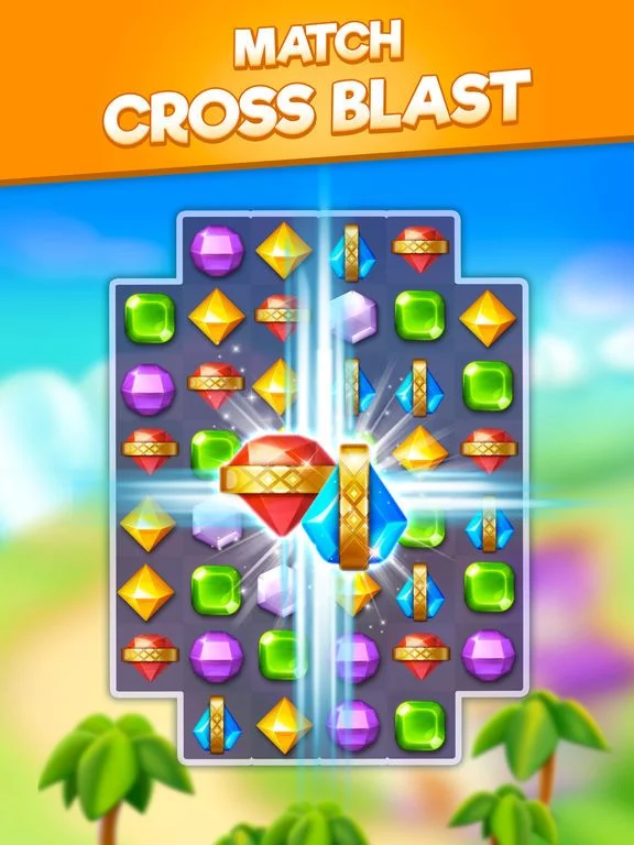 Изображение игры: Bling Crush-Gem Match 3 Puzzle