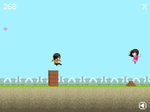 Изображение игры: 8-bit Runner - One Minute Indie Game