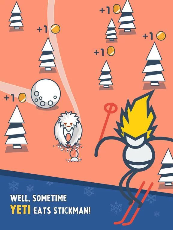 Изображение игры: Stickman Ski - Winter Sports