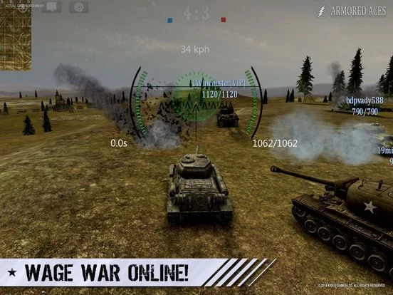 Изображение игры: Armored Aces - Tank War Online