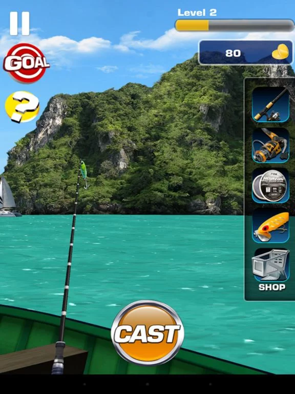 Изображение игры: Wild Fishing King 3D Simulator: Flick Fish Frenzy