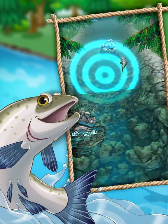 Изображение игры: Salmon Race - Swim and win!