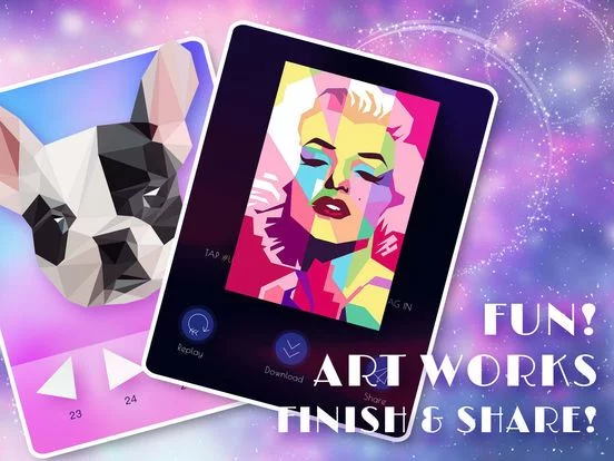 Изображение игры: Unicorn 3D Art: Puzzle Games