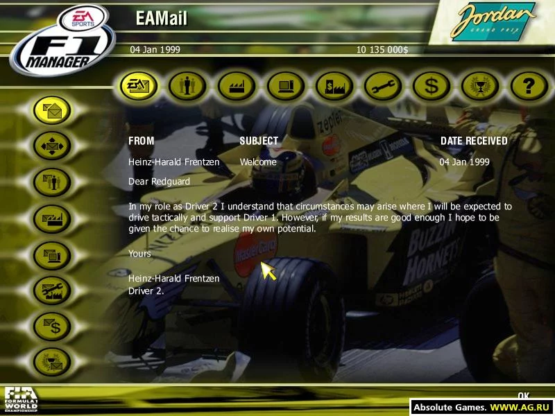 Изображение игры: F1 Manager