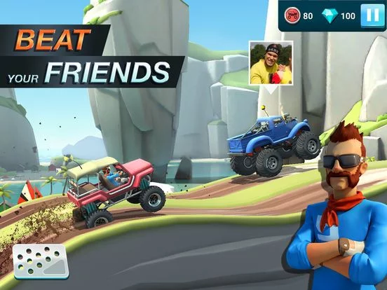 Изображение игры: MMX Hill Dash 2 - Race Offroad