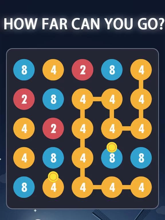 Изображение игры: 2 for 2 Dots Connect 2048