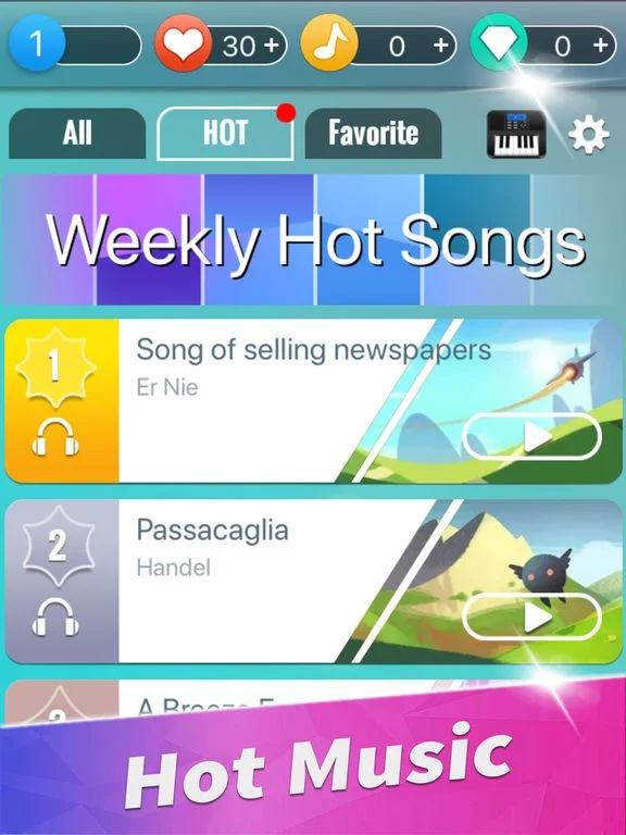 Изображение игры: Piano Music Tiles: Pop Songs