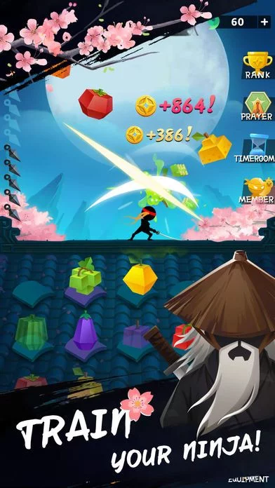 Изображение игры: Merge Fruit Ninja