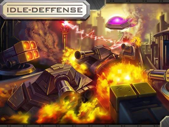 Изображение игры: Idle Defense: tanks vs. tower