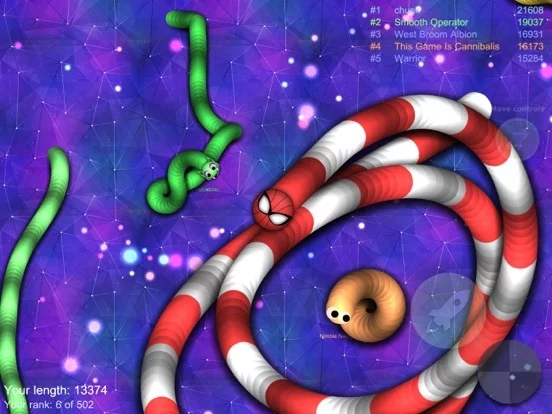 Изображение игры: wormy.io: snake game