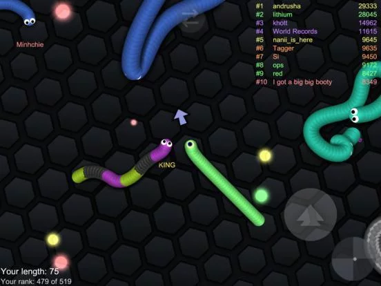 Изображение игры: Slither Dash - Rolling Color.IO Snake Flip Game