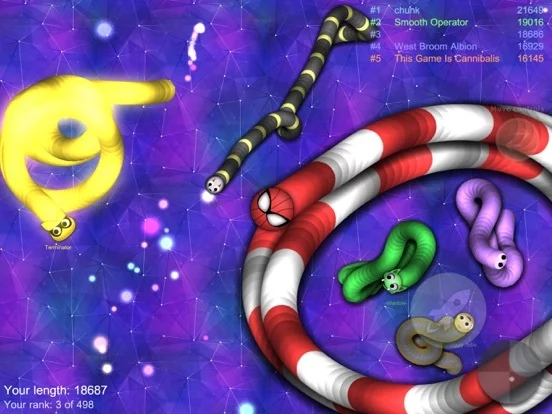 Изображение игры: wormy.io: snake game