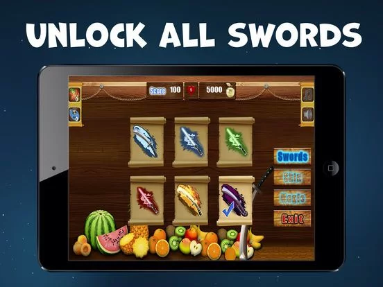 Изображение игры: Slice Fruit Slash Sword Best Ninja-Samurai game HD