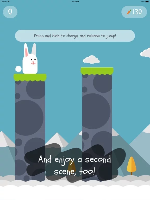 Изображение игры: Jump Jump Rabbit