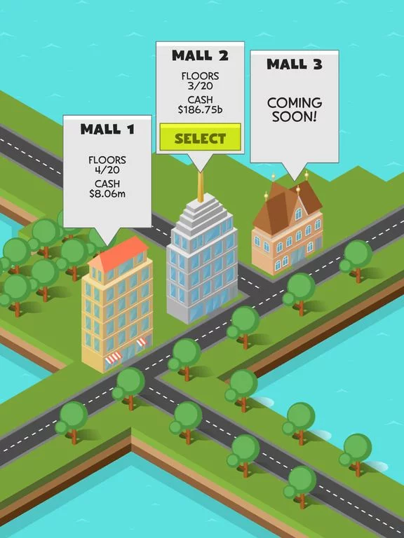 Изображение игры: Idle Shopping Mall Tycoon