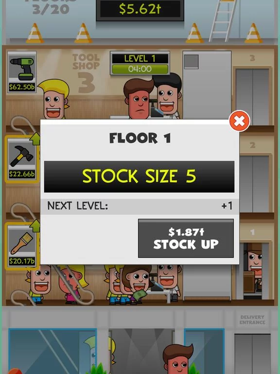 Изображение игры: Idle Shopping Mall Tycoon