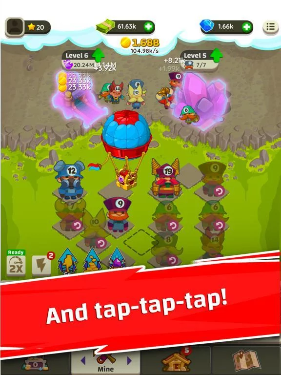 Изображение игры: Merge Miners: Idle Tycoon