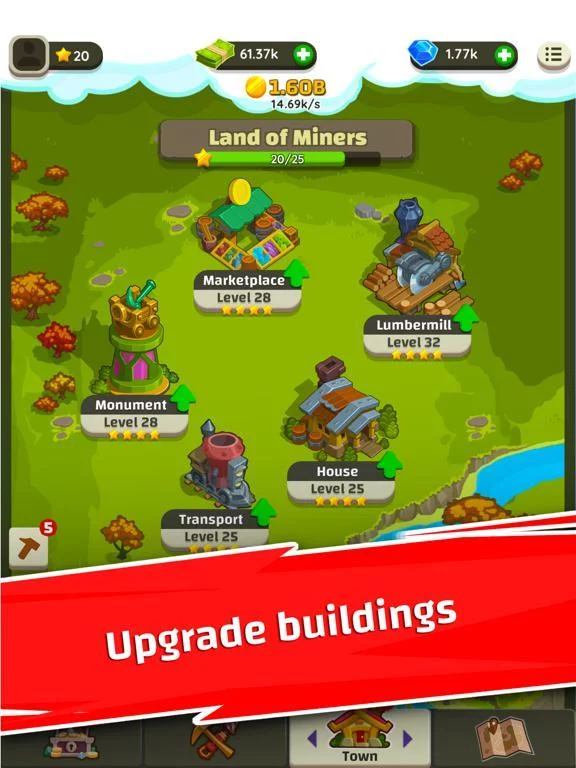 Изображение игры: Merge Miners: Idle Tycoon