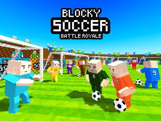 Изображение игры: Blocky Soccer Battle Royale