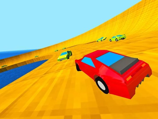 Изображение игры: Block Pixel Whirlpool Car Derby
