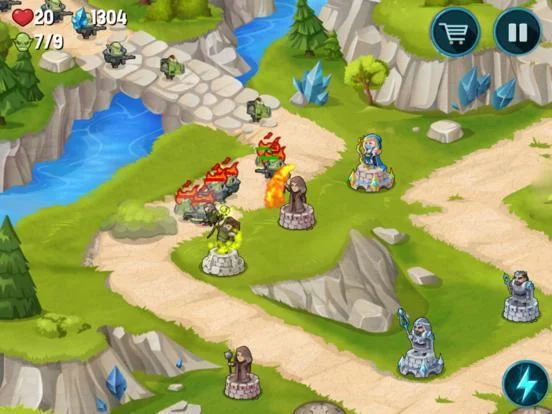 Изображение игры: Hardest Tower Defence - Mages VS Orcs Battle Fight