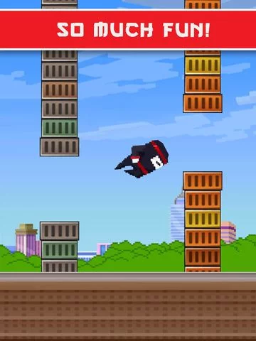 Изображение игры: Jumpy Spring Ninja - jump, dodge, & circle!