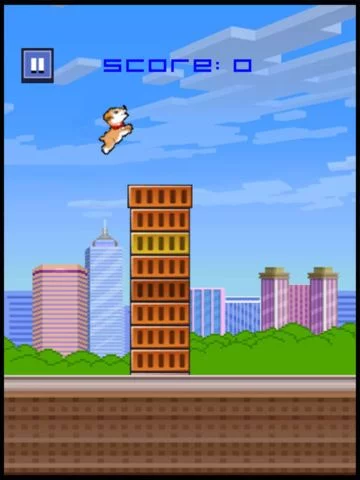 Изображение игры: Tiny Flying Puppy - flap dog flapping clumsy wings flyer games for boys