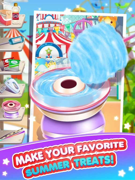 Изображение игры: Fair Food Candy Maker Salon - Fun Cake Food Making & Cooking Kids Games for Boys Girls