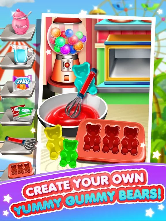 Изображение игры: Fair Food Candy Maker Salon - Fun Cake Food Making & Cooking Kids Games for Boys Girls