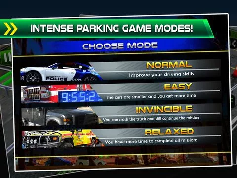 Изображение игры: Police Emergency Car Parking Simulator - 3D Bus Driving Test & Truck Park Racing Games