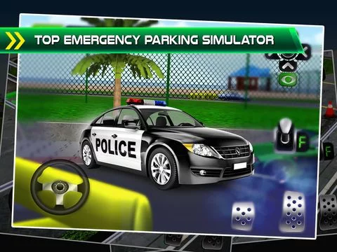 Изображение игры: Police Emergency Car Parking Simulator - 3D Bus Driving Test & Truck Park Racing Games