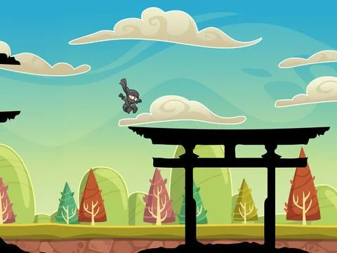 Изображение игры: Jumping Ninja: Rooftop Run