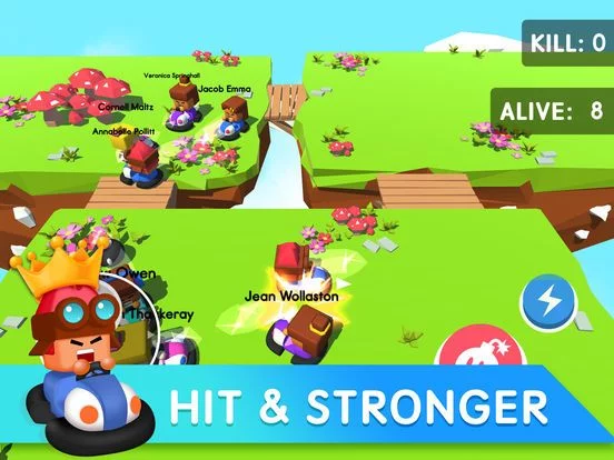 Изображение игры: Bumper Kart.io: Crash and Bomb