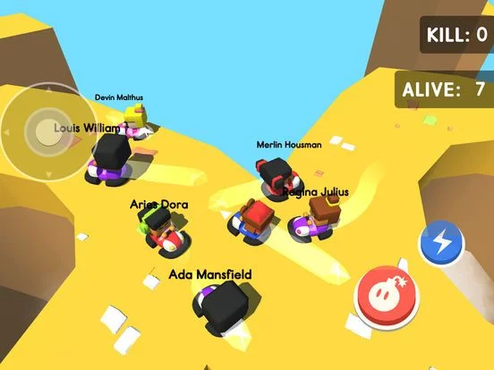 Изображение игры: Bumper Kart.io: Crash and Bomb