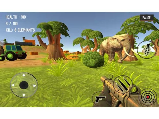 Изображение игры: Wild Zoo Animals Hunting City
