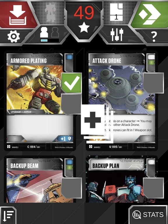 Изображение игры: Transformers TCG Companion App