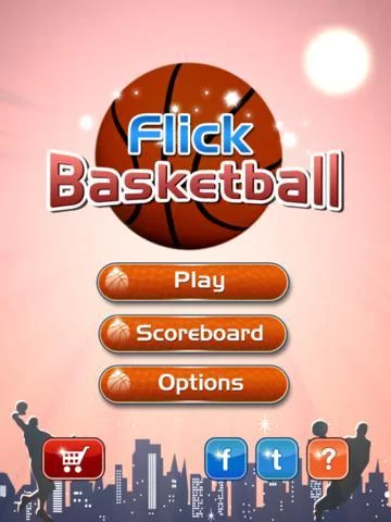 Изображение игры: Flick Basketball Friends: Free Arcade Hoops