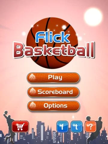 Изображение игры: Flick Basketball Friends: Free Arcade Hoops