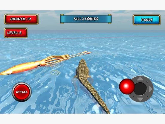 Изображение игры: Crocodile Sim Beach Hunt